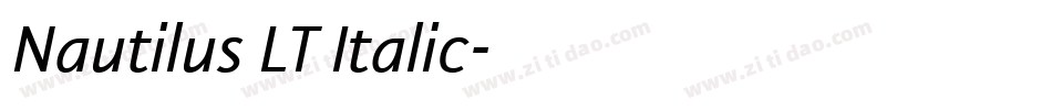 Nautilus LT Italic字体转换